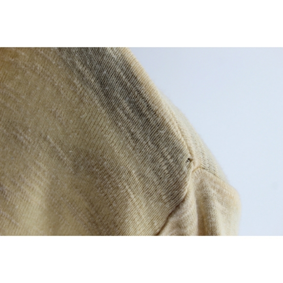 J. Crew Hooded Striped Yellow Cream Long Sleeve - Picture 3 of 6